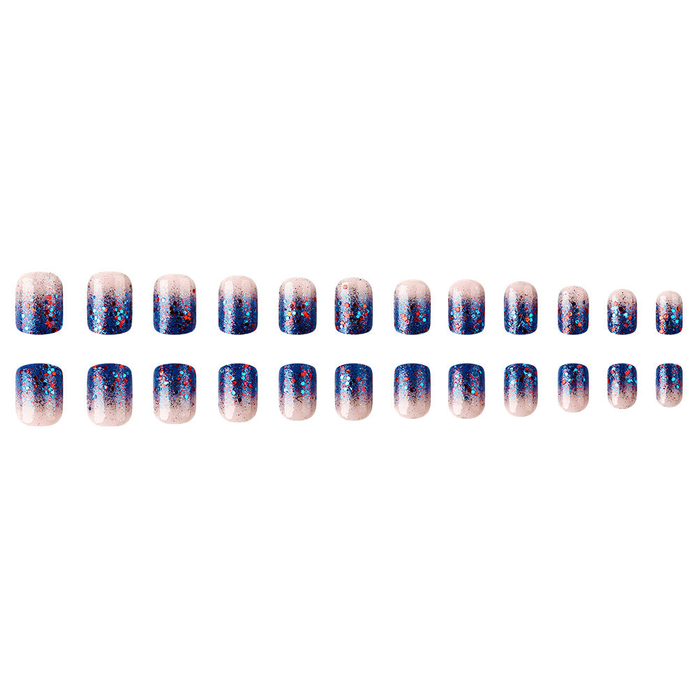 Glitzerverlauf Press-On Nagelset Brehn