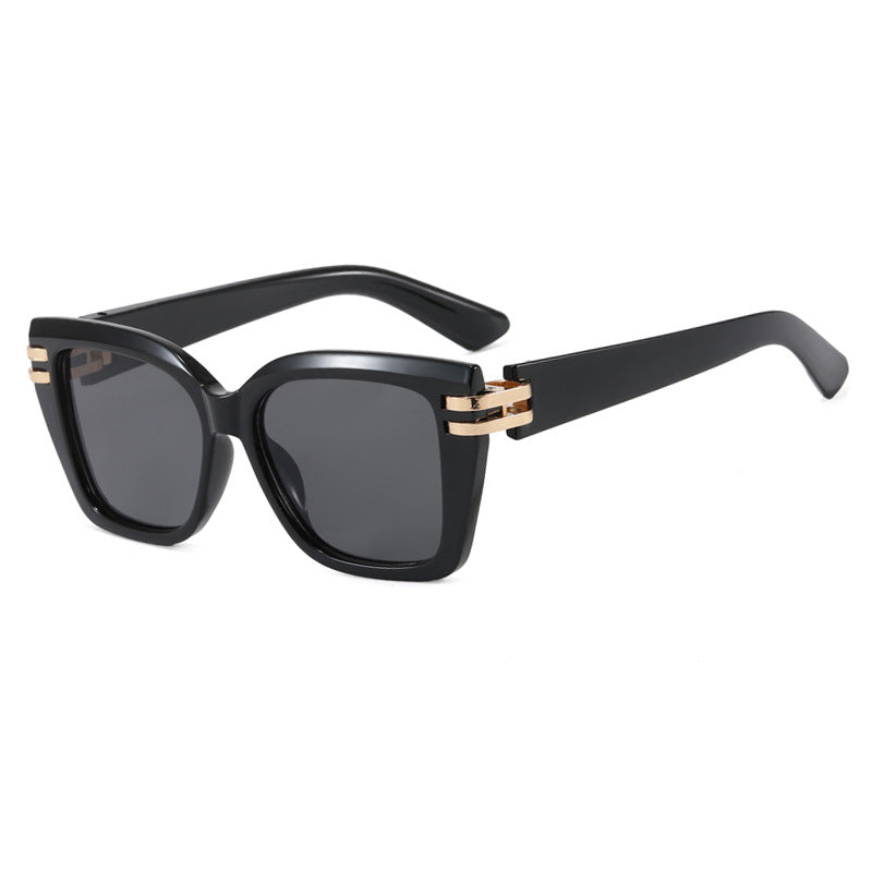 Damen stylish oversized Sonnenbrille mit luxuriösen Details Brehn