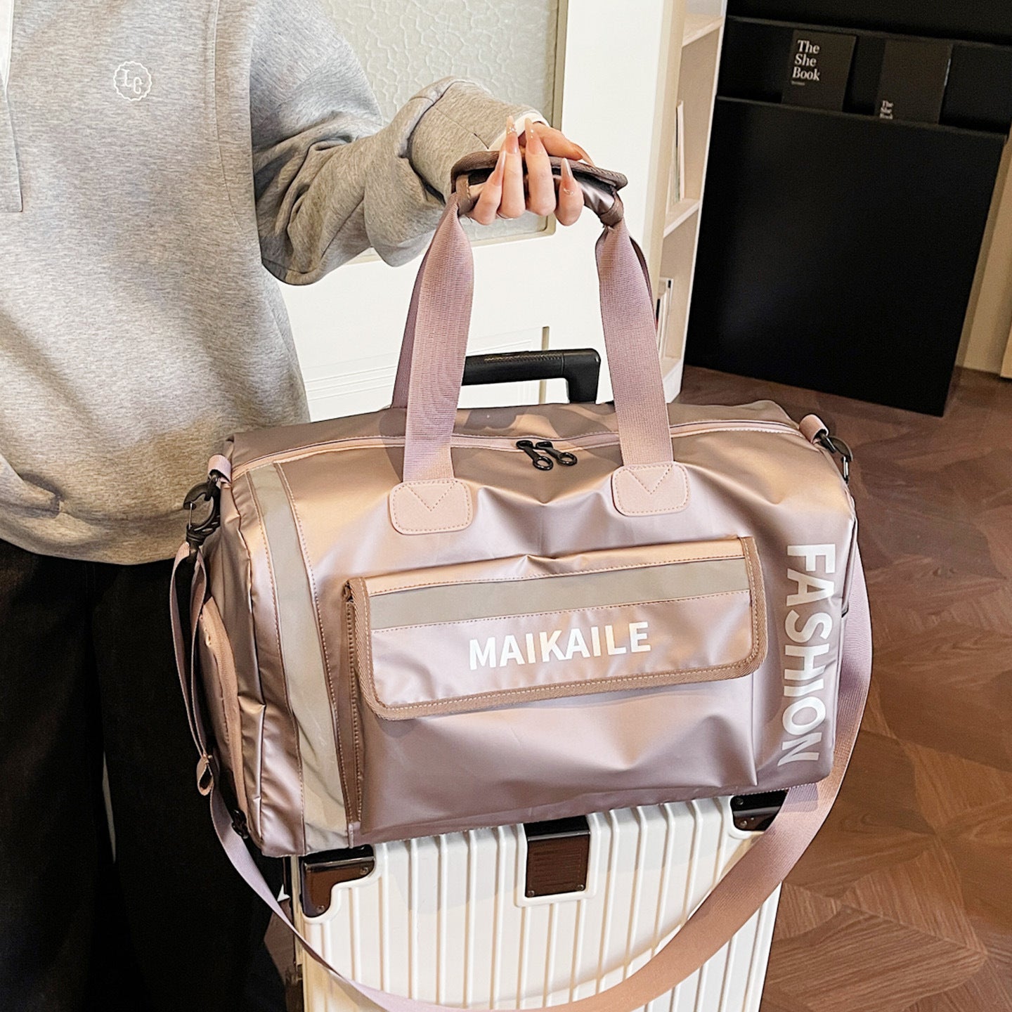 Stylische Utility Reise Duffle Brehn