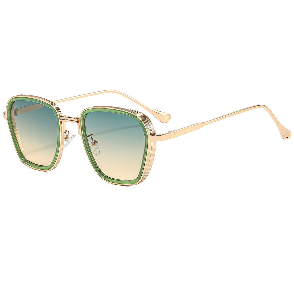 Damen Designer-Sonnenbrille im modernen quadratischen Rahmen Brehn