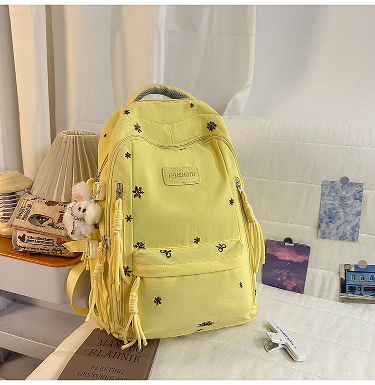 Elegante gestickte Schulrucksack