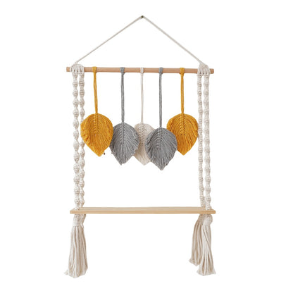 Makramee Blatt Wandregal Brehn