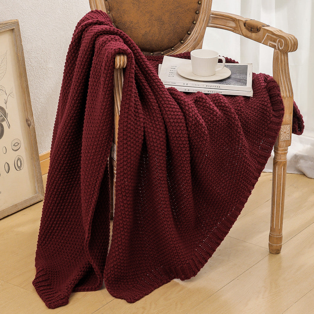 Damen kuschelige Strickdecke Brehn