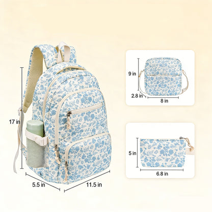 Multi-Zweck Blumenmuster Rucksack Set