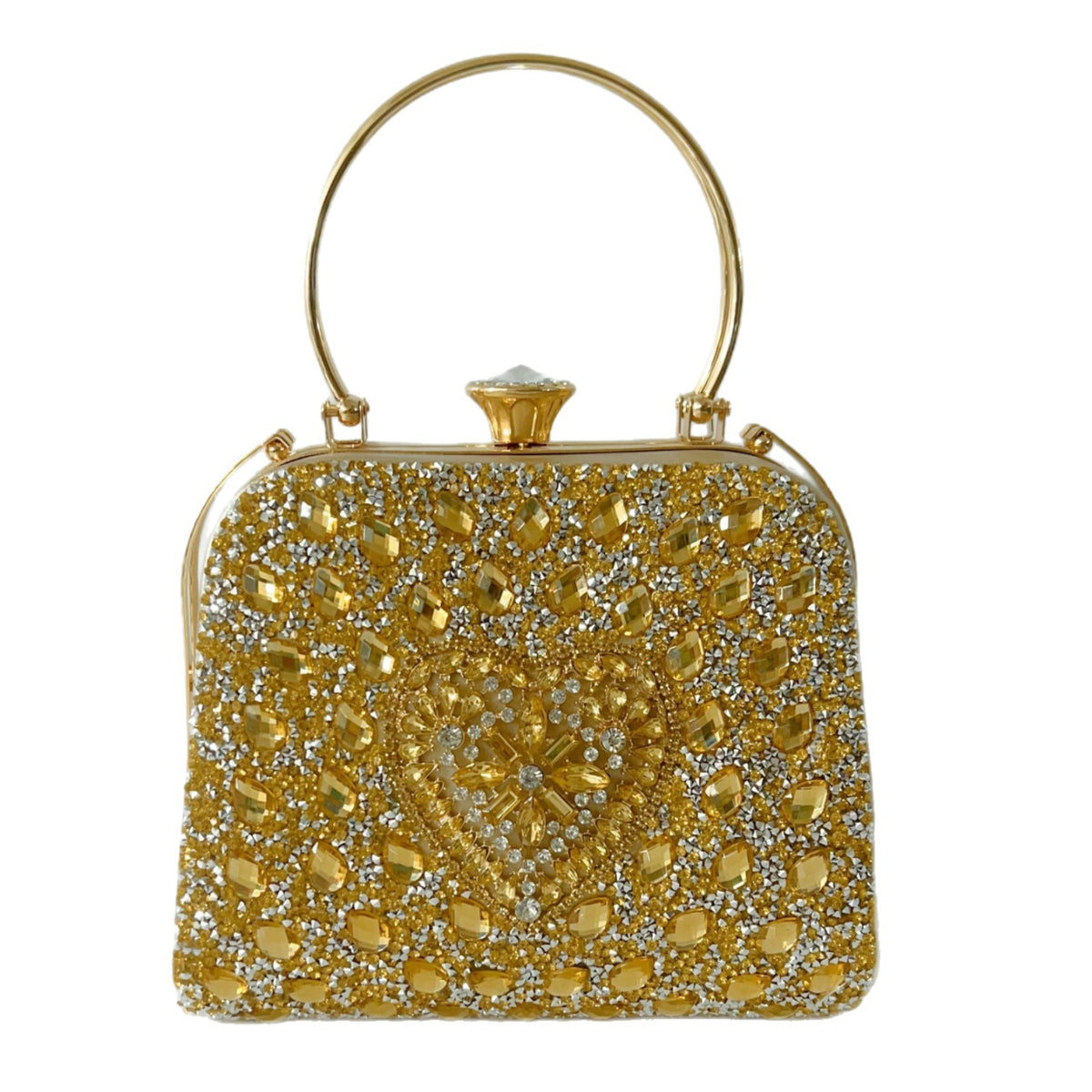 Herzförmige Kristall Abendhandtasche