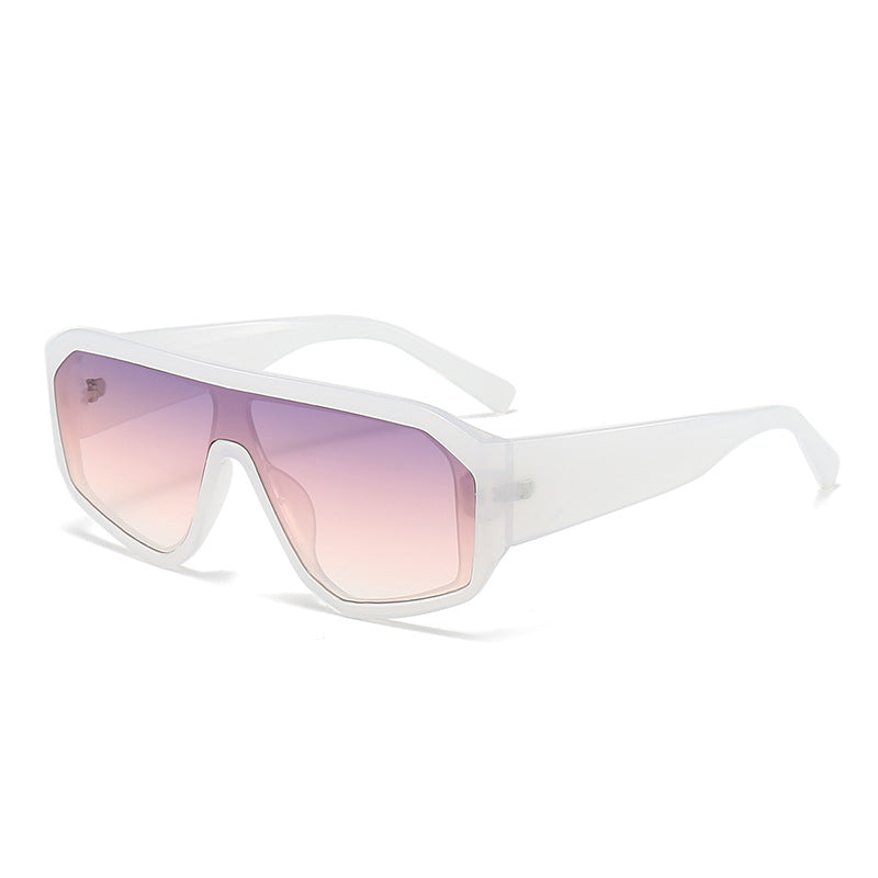 Herren Futuristische Übergroße Schild Sonnenbrille Brehn