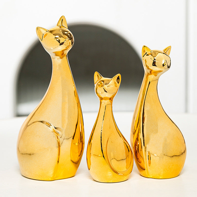 Dekorative Keramik Katze Brehn