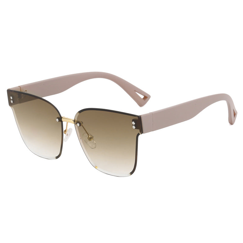 Damen stylische Sonnenbrille mit elegantem Schilddesign Brehn