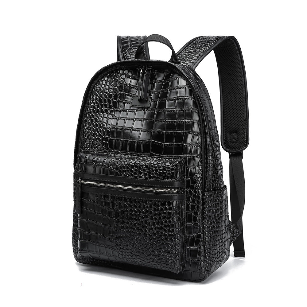 Eleganter Rucksack Im Krokodil-Look Brehn