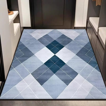 Modern geometrischer Eingangsbereich Teppich