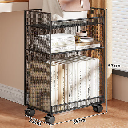 Kompakter vertikaler Drahtgitter-Desktop-Organizer-Regal