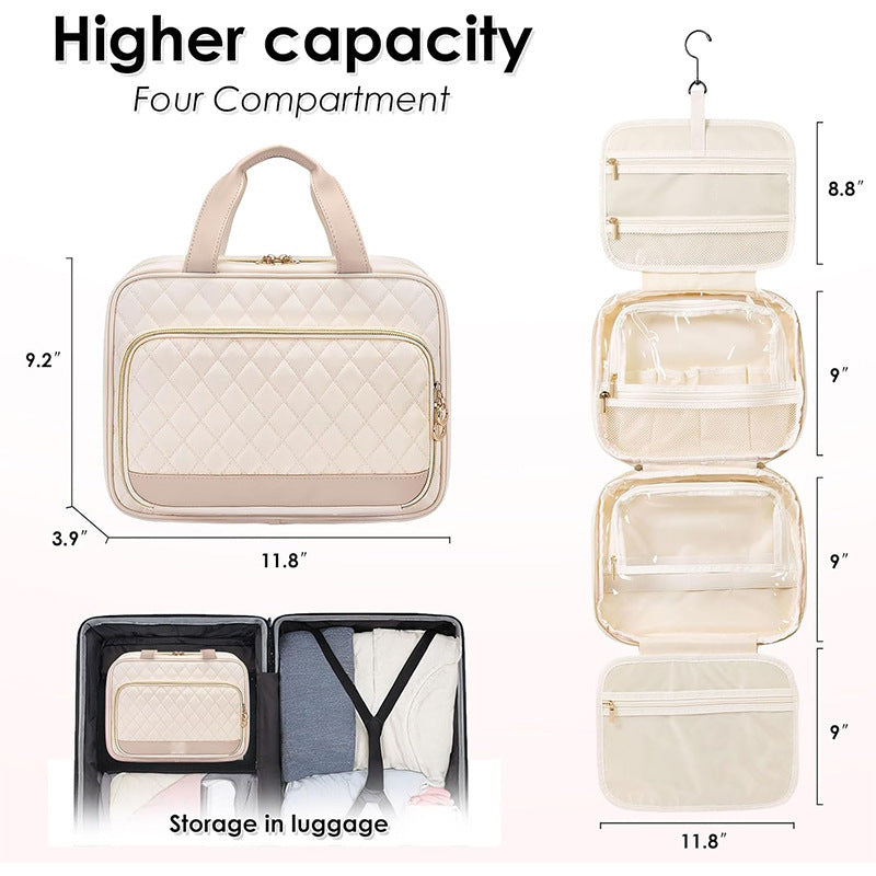 Gepolsterte Kosmetik-Organizer Tasche mit Strukturierter Außenseite Brehn