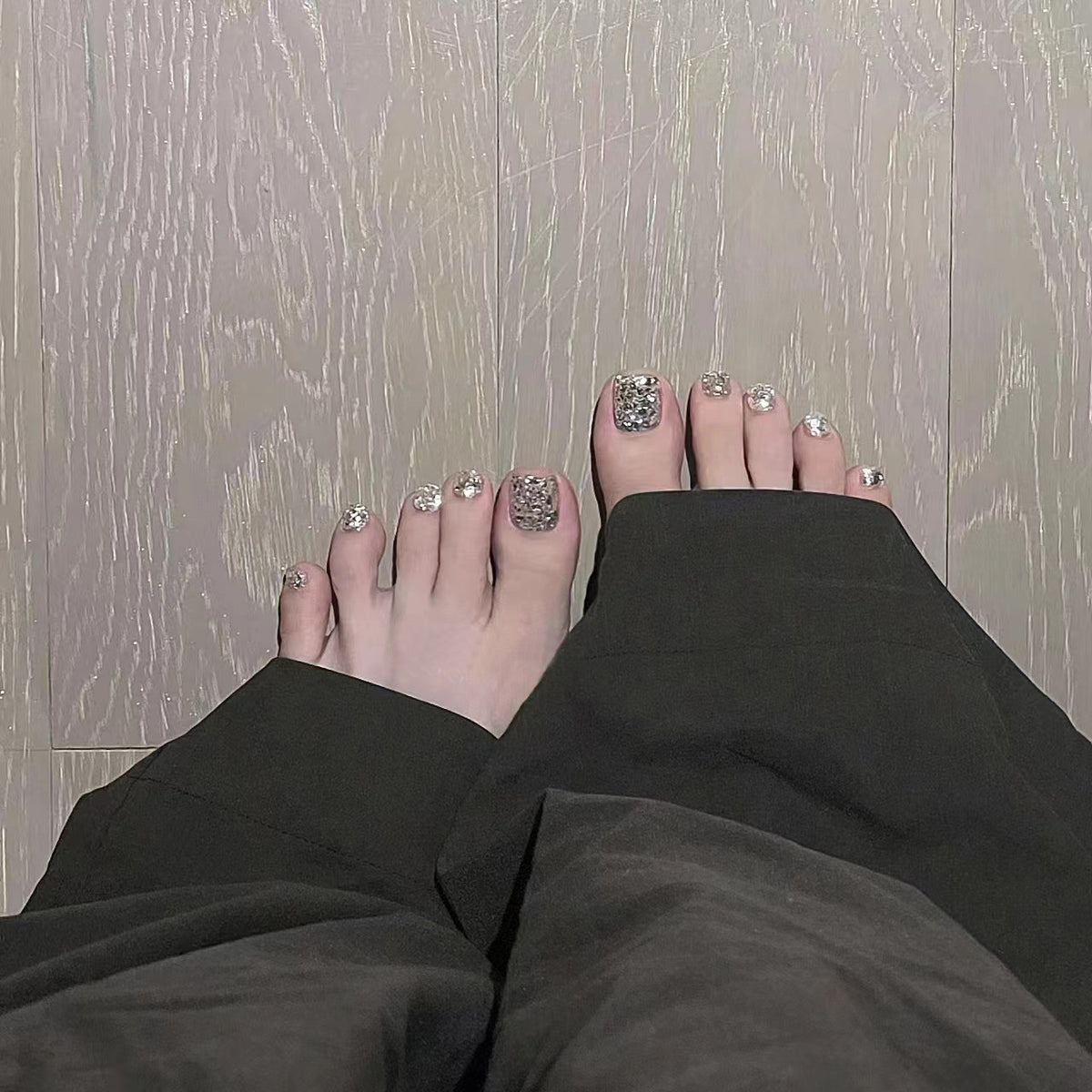 Glitzerndes Press-On Nagelkunstset
