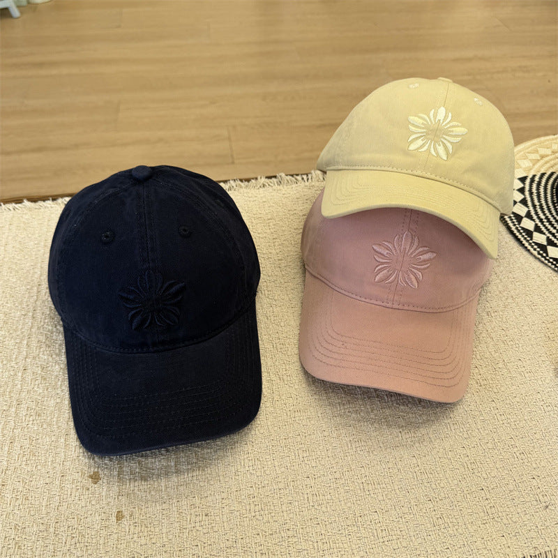 Damens Baseball-Cap mit Blumenstickerei Brehn