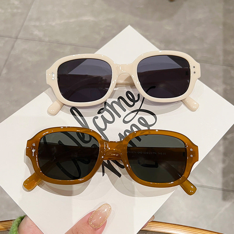 Damen modische Sonnenbrille mit großem, eckigem Rahmen Brehn