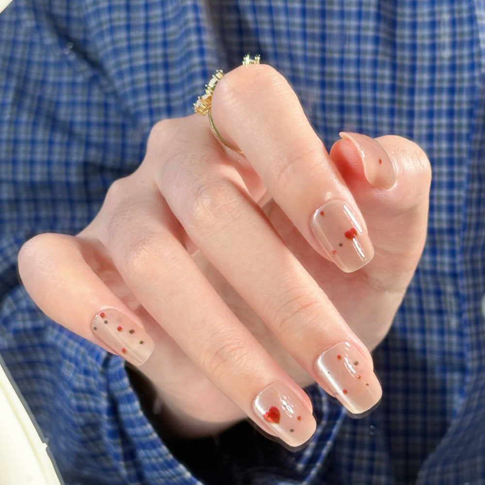 Elegantes Press-On-Nagelset mit glänzendem Finish Brehn