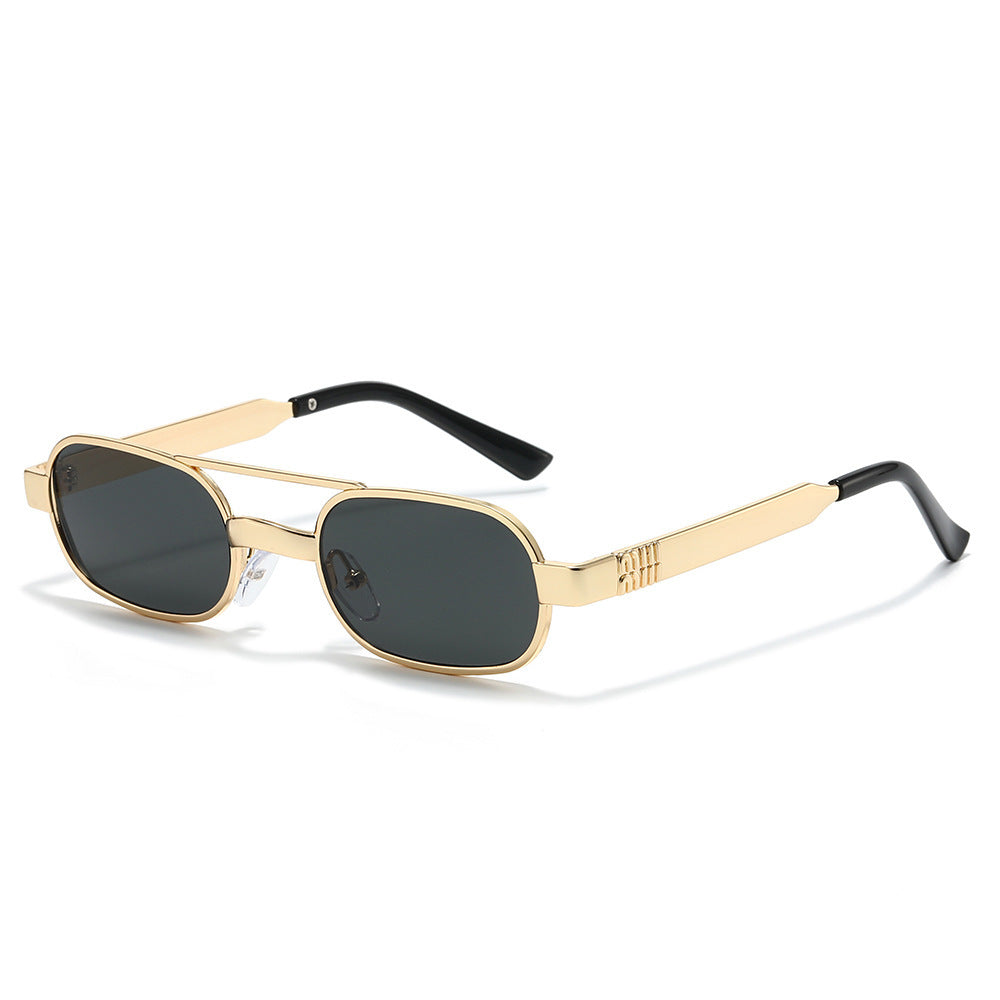 Modebewusste Retro-Ovalrahmen-Sonnenbrille Brehn