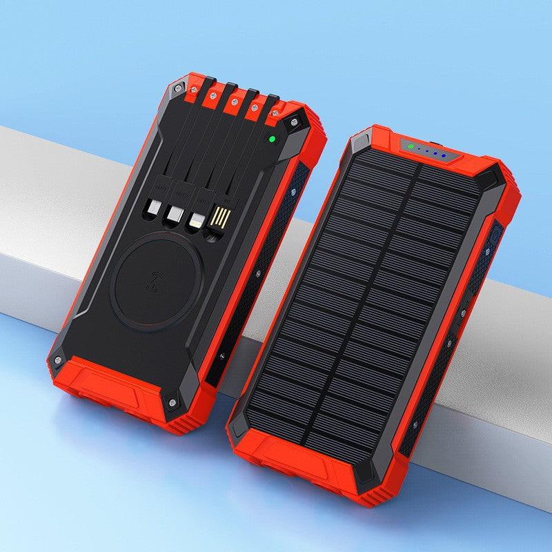 Solar Powerbank mit Taschenlampe Von Brehn