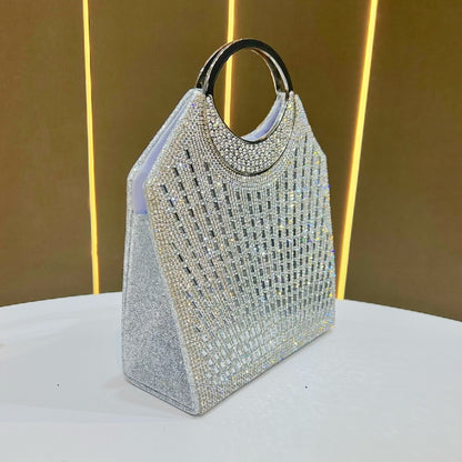 Statement Kristallbesetzte Abendhandtasche
