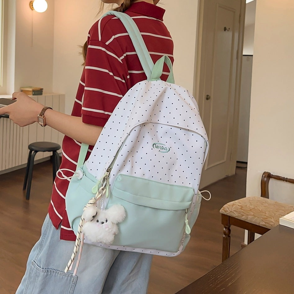 Stylischer gepunkteter Rucksack Brehn