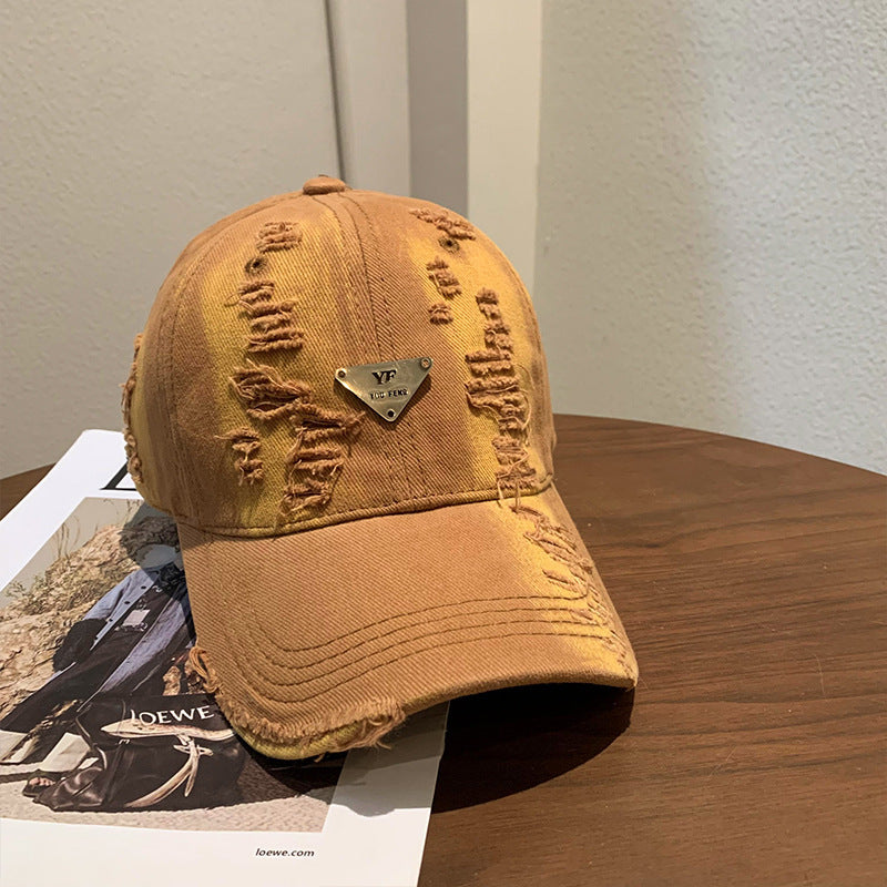 Damen Destroyed Denim Baseball Cap Brehn 1784084082