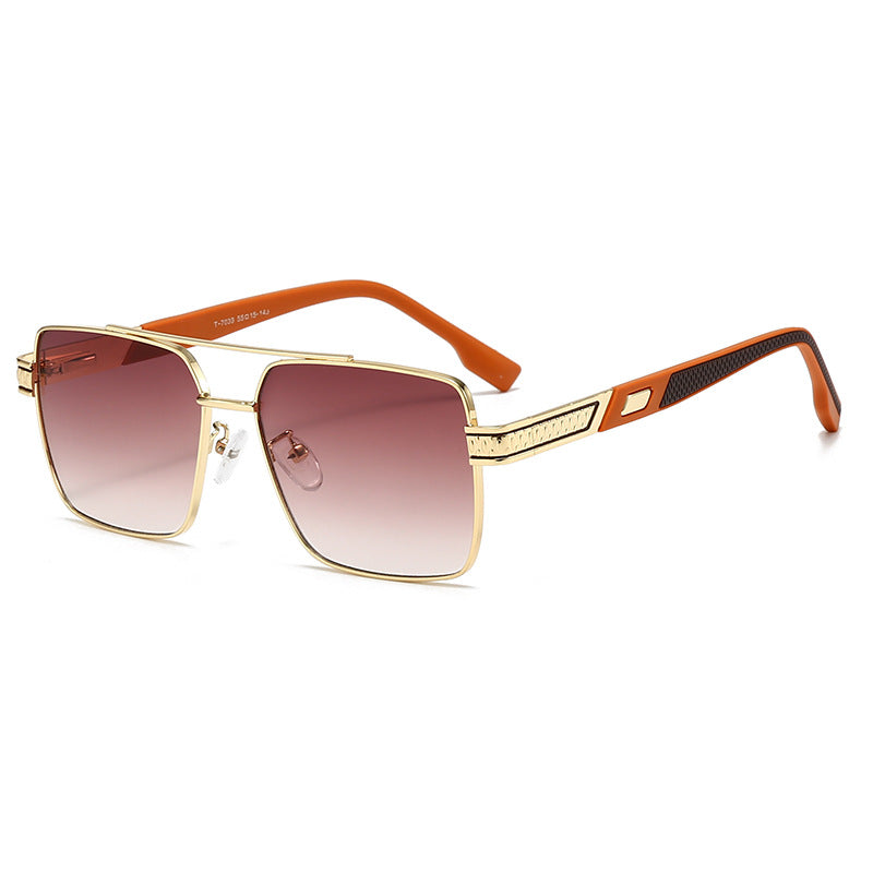 Damen modische quadratische Sonnenbrille mit stylischen Gummibügeln Brehn