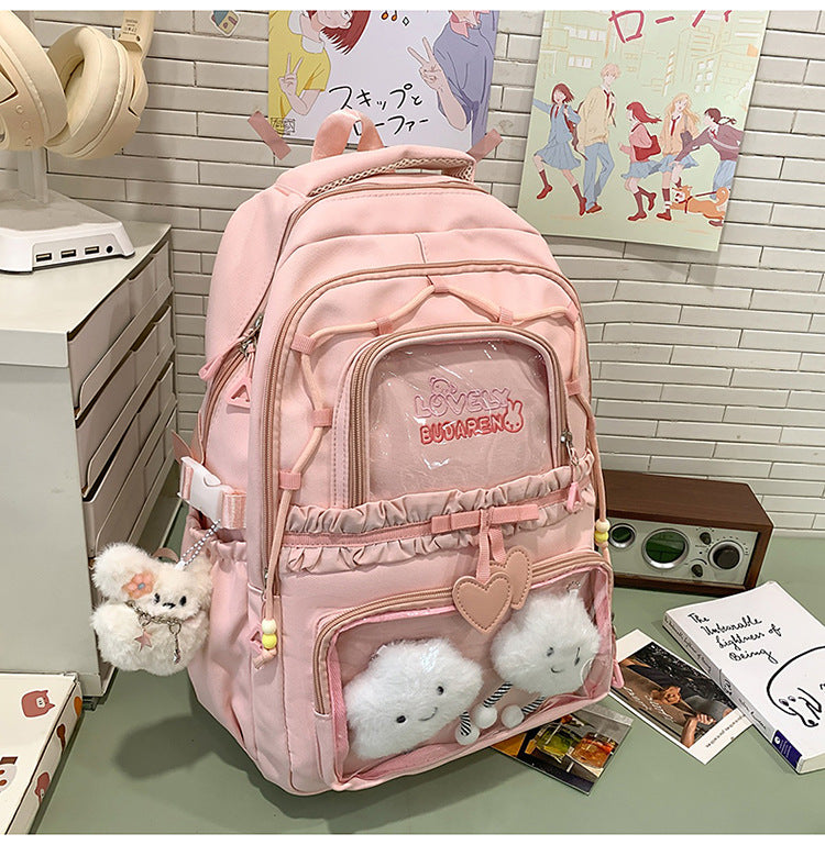 Transparenter Fronttasche Freizeit Rucksack Brehn