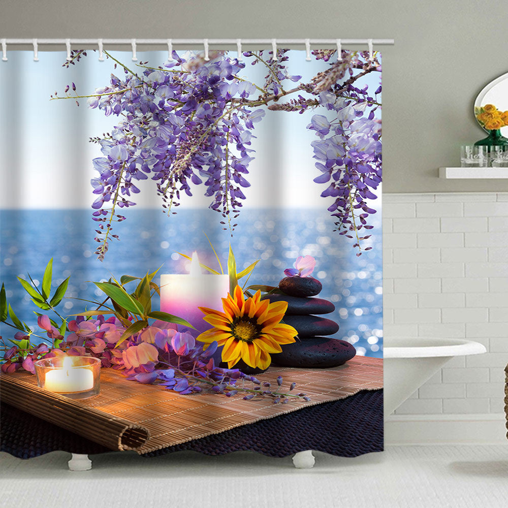 Tranquil Zen Natur Duschvorhang Brehn