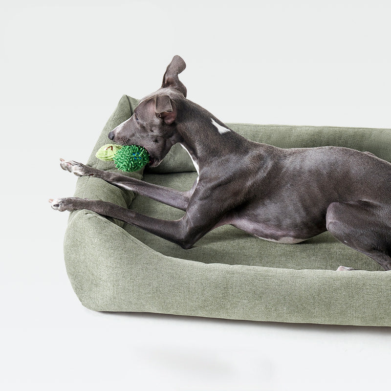 Plüsch verstärktes Hundebett