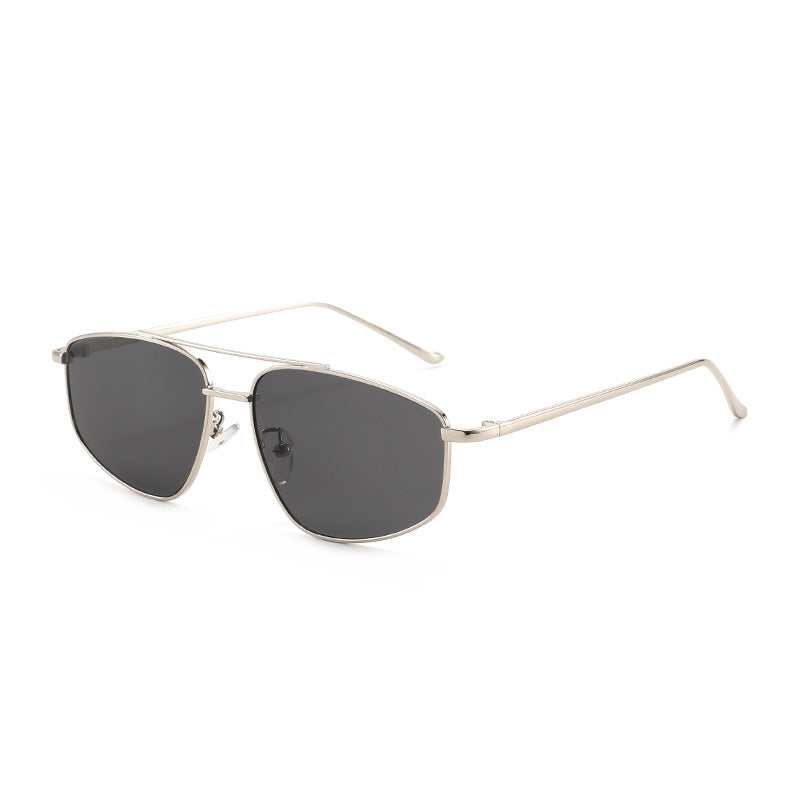 Damen geometrische Sonnenbrille mit hochwertigem Metallrahmen und polarisierenden Gläsern Brehn