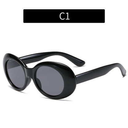 Schicke Übergroße Runde Sonnenbrille