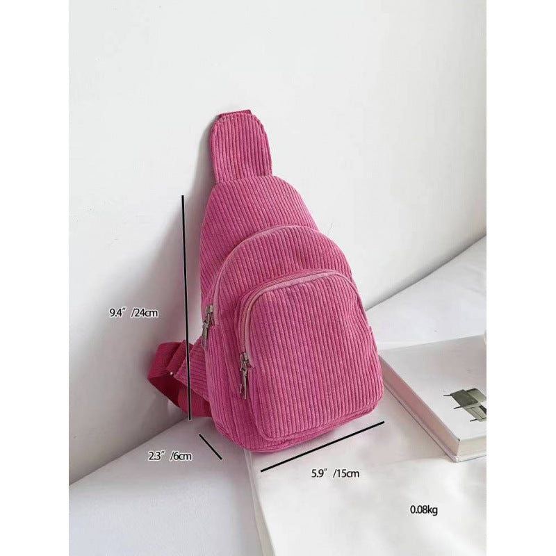 WoMulti-Fächige Corduroy Sling Bag Brehn