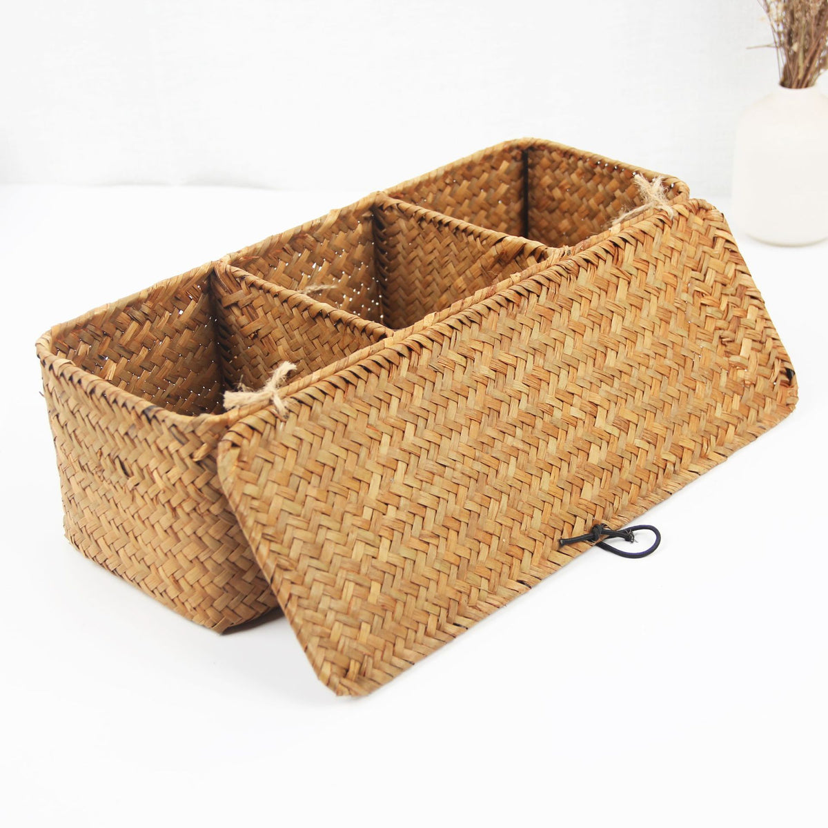 Mehrfach-Compartment Geflochtener Speicher-Organizer