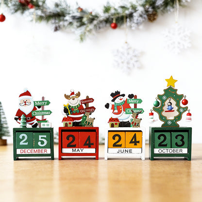 Dekorativer Holz-Adventskalender