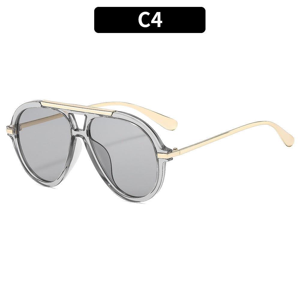 Aviator-Stil Transparente Rahmen Sonnenbrille