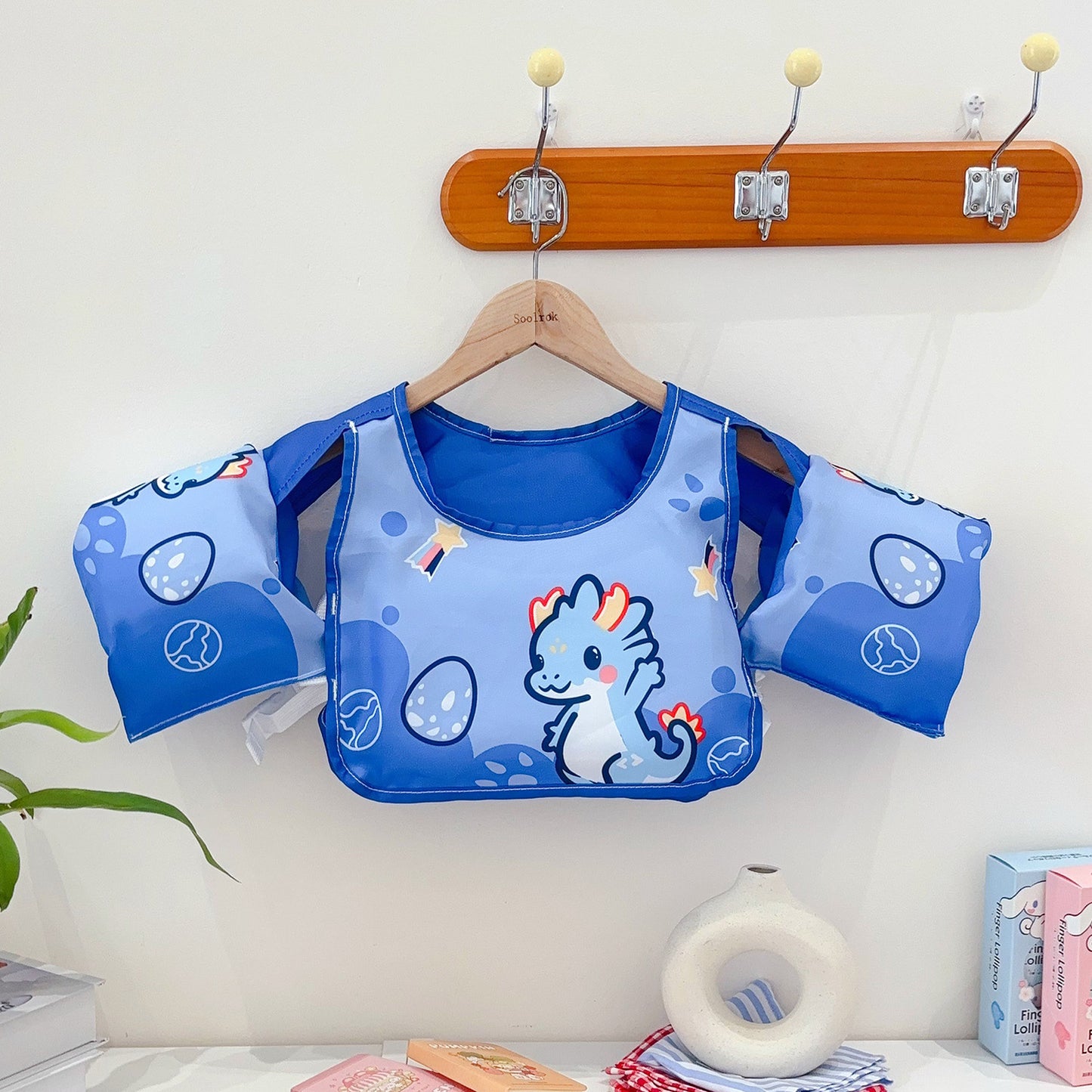 Damen Aufblasbare Schwimmhilfe mit farbigem Flamingo-Design Brehn