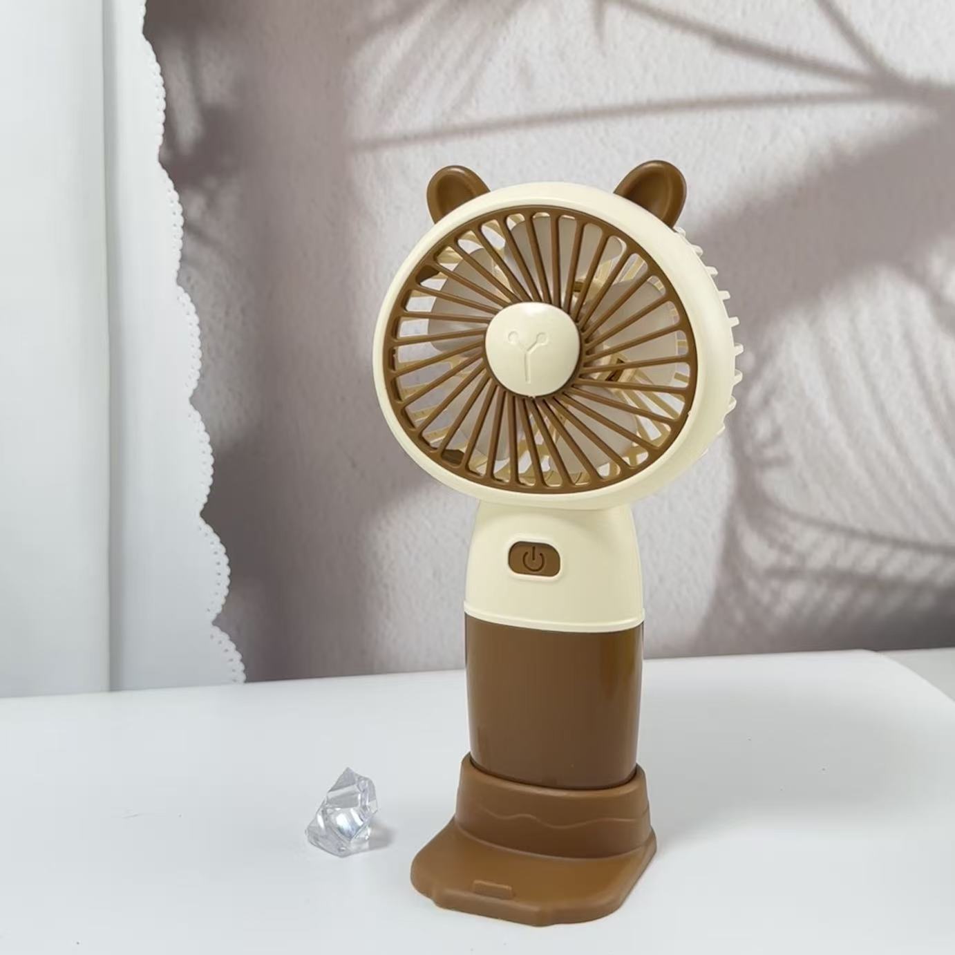 Damen Tragbarer Handventilator mit Tierohren Brehn