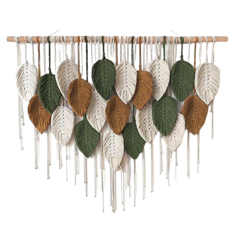 Macrame-Blatt-Wandbehang-Teppich Brehn