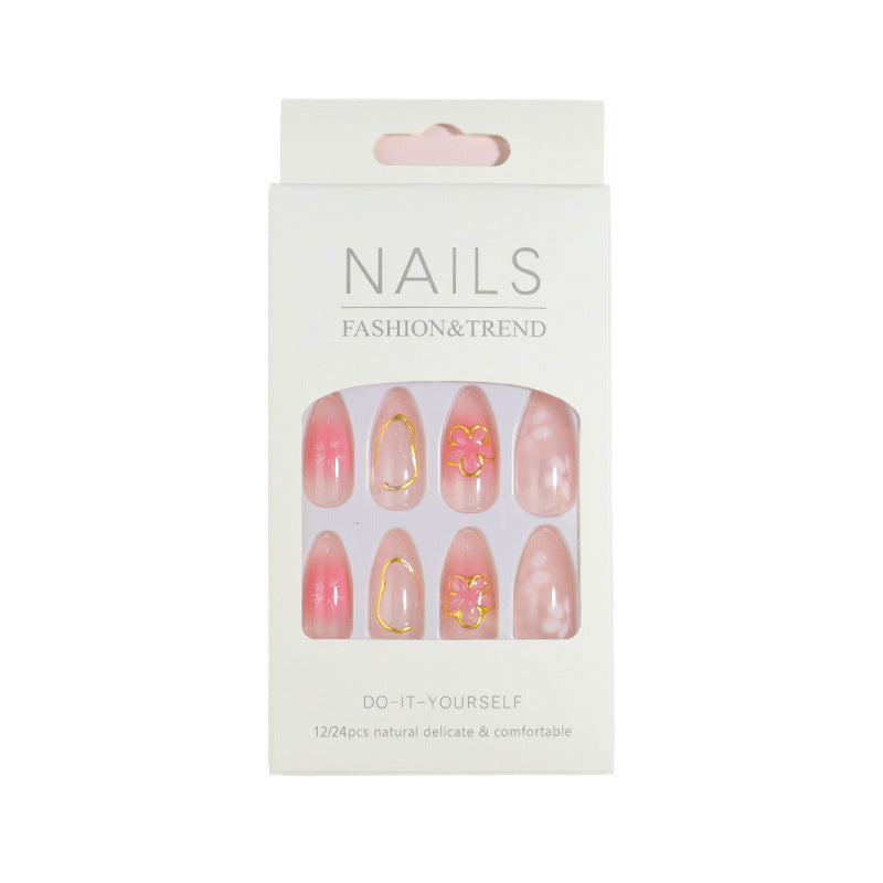 Premium Press-On Nail Set mit dekorativen Akzenten Brehn