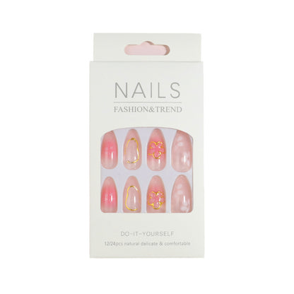 Premium Press-On Nail Set mit dekorativen Akzenten Brehn