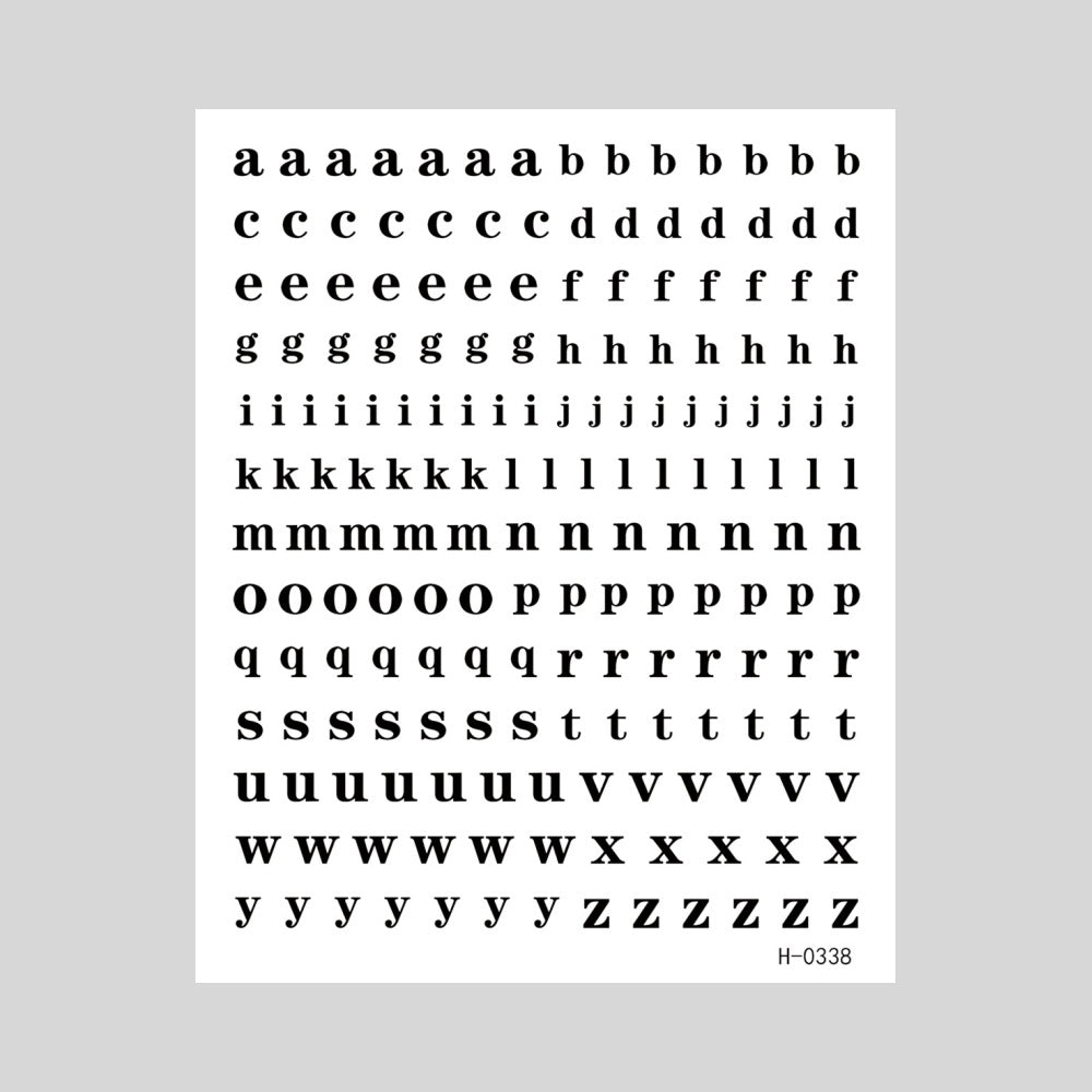 Dekorative Alphabet Nagelkunst Charms