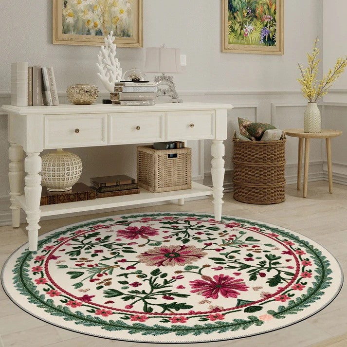 Künstlerischer floraler Teppich