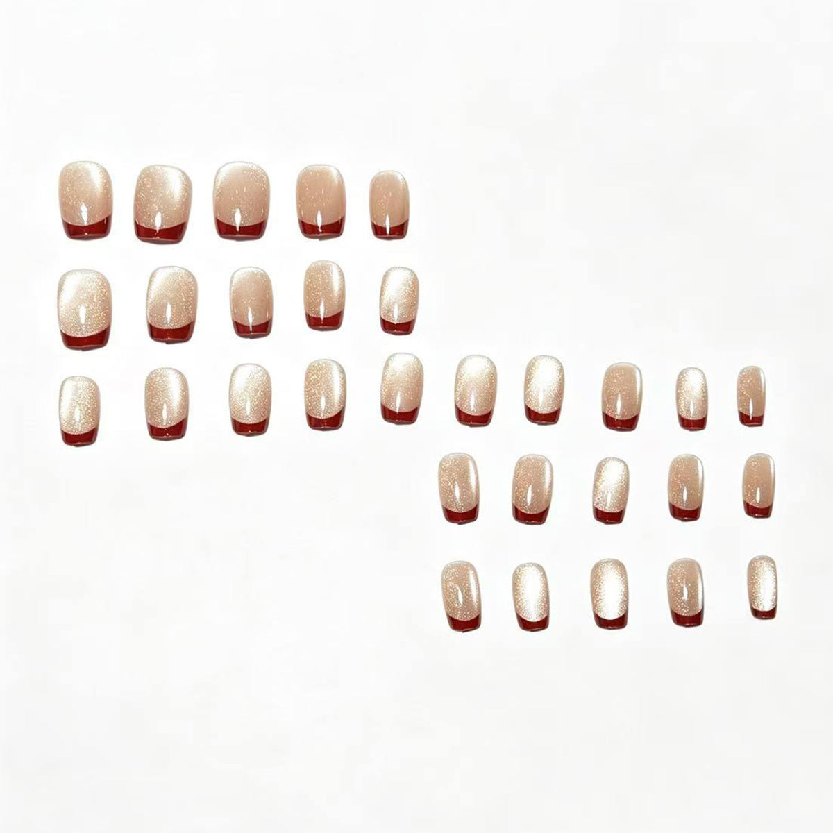 Elegantes French Tip Nagelkunstset Brehn