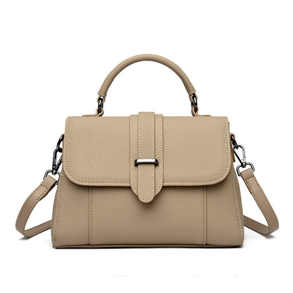Elegante Leder Top Handle Handtasche Brehn