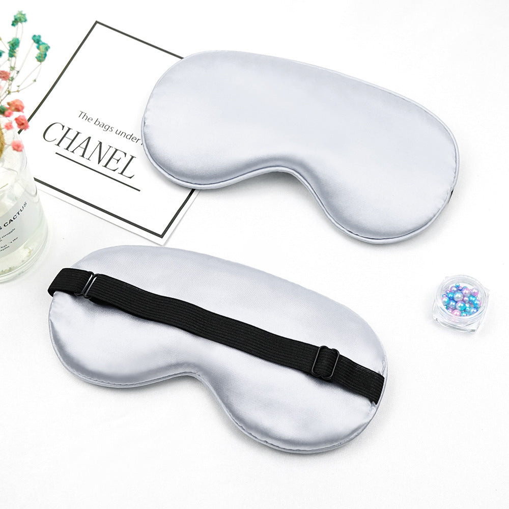 Unisex nan luxuriöse Satin Schlafmaske mit anatomischer Kontur und verstellbarem Gummiband Brehn