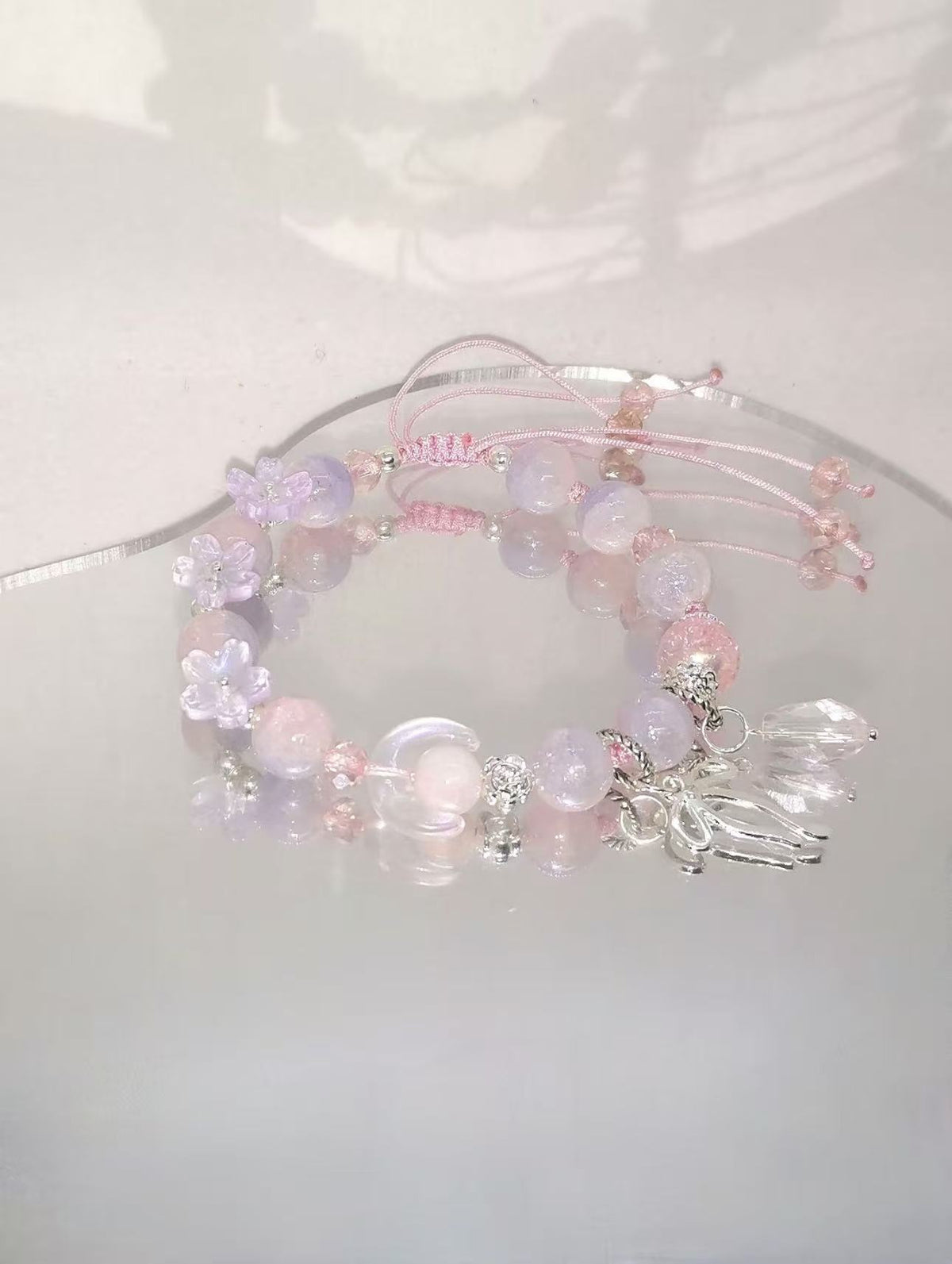 Handgefertigtes florales Perlen charm Armband Brehn