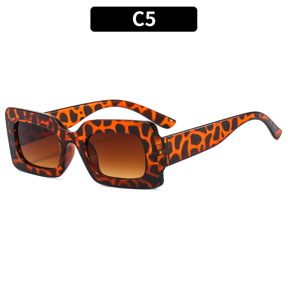 Stylische Retro Quadratische Sonnenbrille