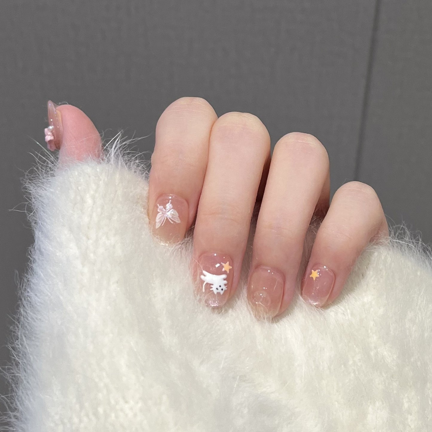 Dekoratives Press-On Nagelkunst Set Brehn