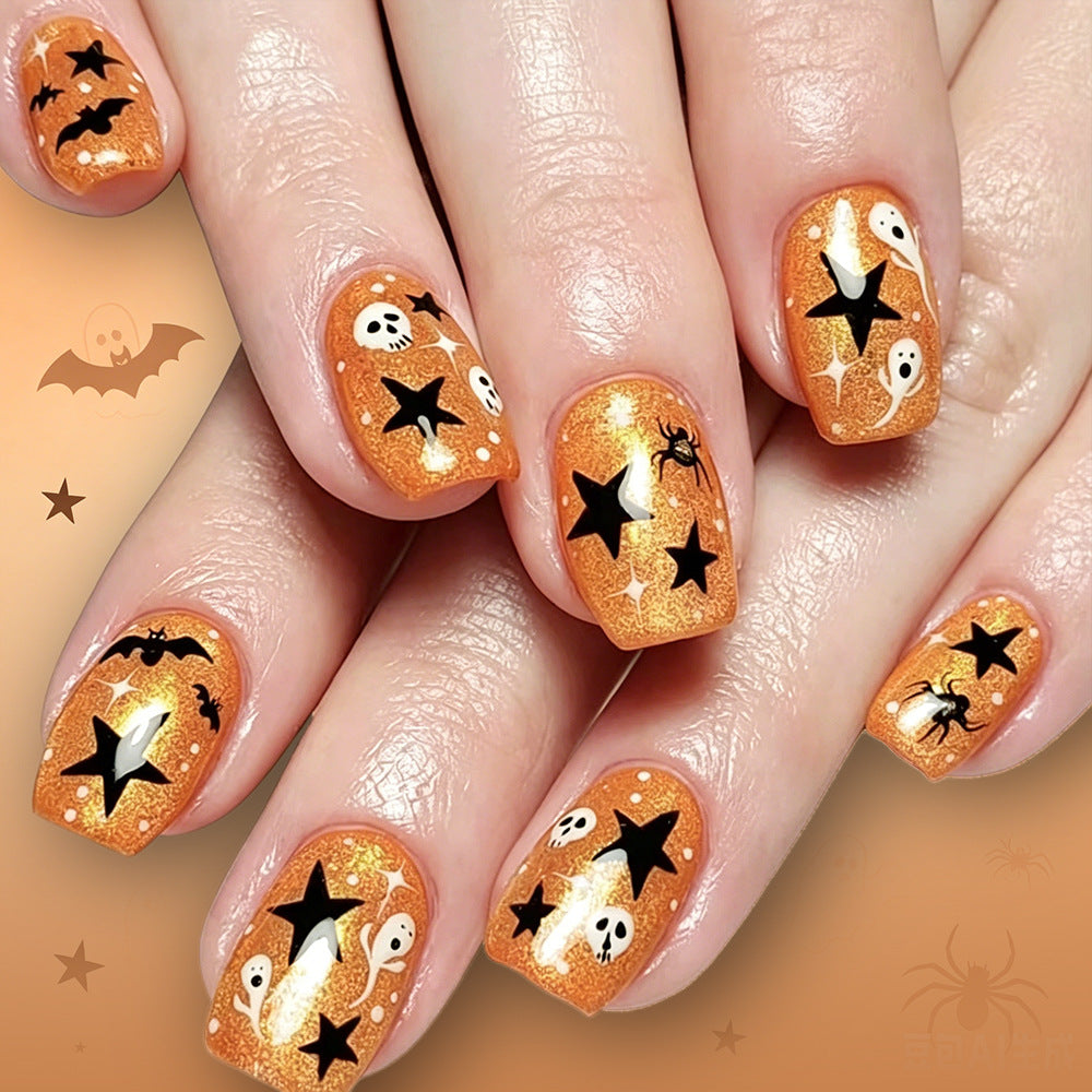 Halloween-Themen Glitzer Nagelkunst Brehn