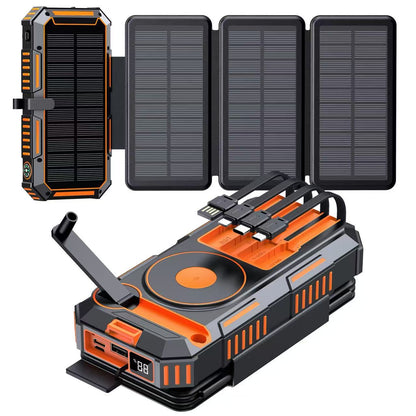 Solar Powerbank mit Kabelloser Ladefunktion Von Brehn